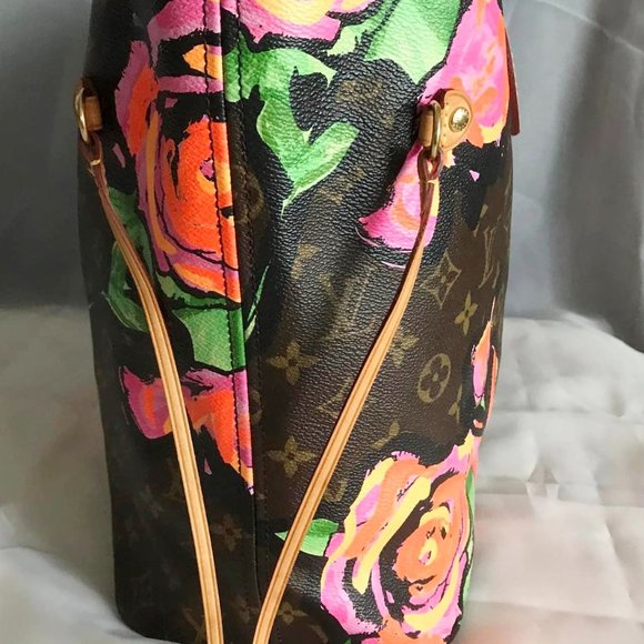 100% AUTHENTIC LTD EDITION LOUIS VUITTON MONOGRAM NEVERFULL ROSES MM - Picture 6 of 16